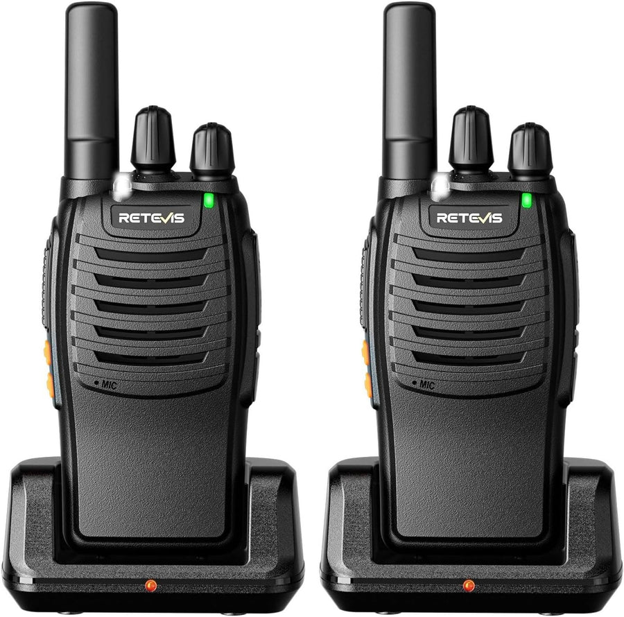 PMR446 Walkie Talkies 2 Pack USB-C VOX Flashlight Long Range Radio