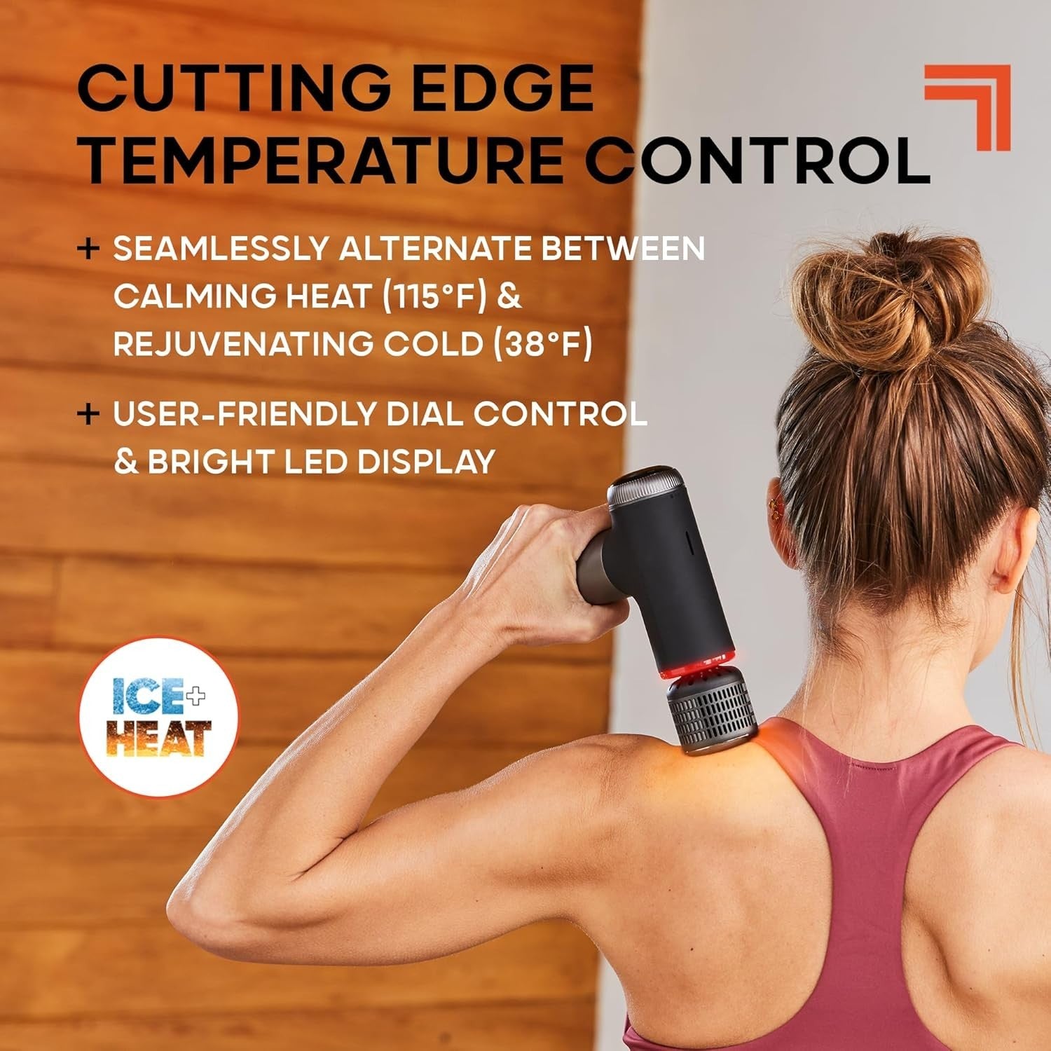 Hot & Cold Massage Gun Compact Percussion Therapy Dual Temperature Muscle Relief