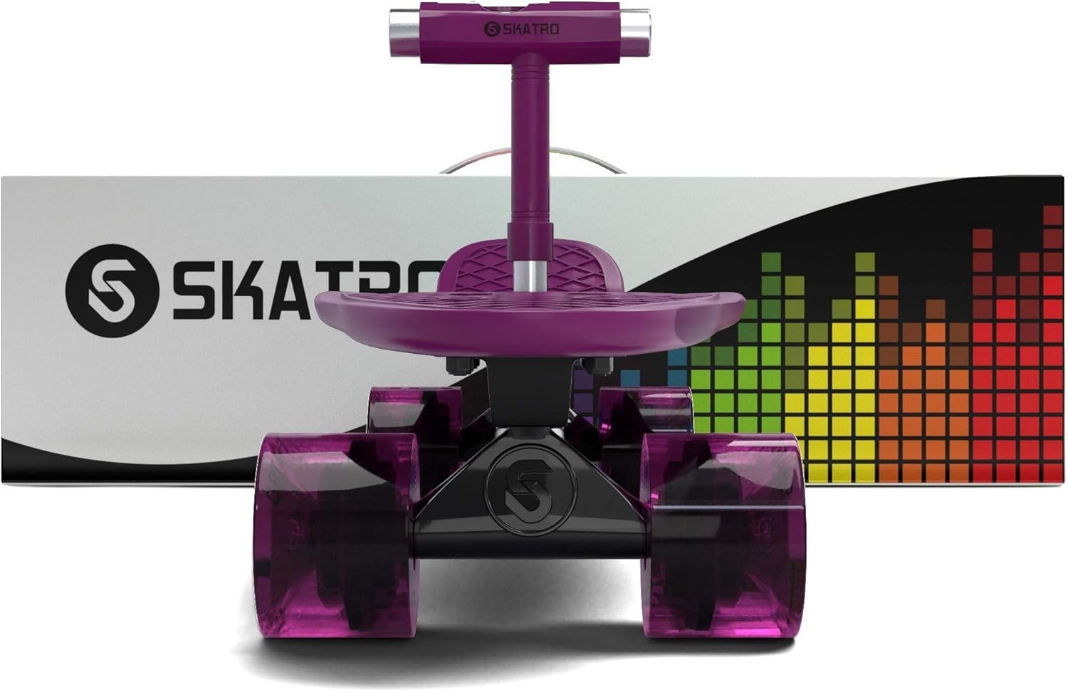 22" Mini Cruiser Skateboard Purple Beetle Plastic & Aluminum Board