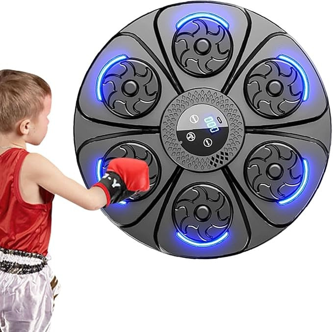 Wall Mounted Music Boxing Machine Smart LED Punch Trainer Home Gym
