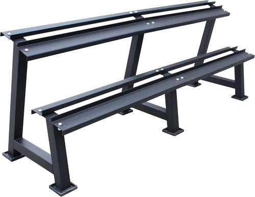 Heavy Duty 2 Tier Dumbbell Rack 900kg Capacity Home Gym Storage
