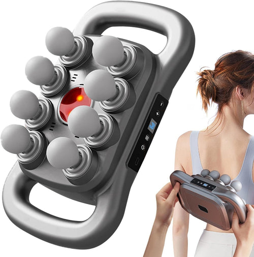8 Head Deep Tissue Massage Gun 30 Speeds Handheld Muscle Pain Relief