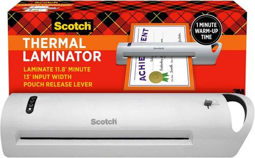 Extra Wide 13” Thermal Laminator 1-Min Warm-Up Fast Bubble-Free