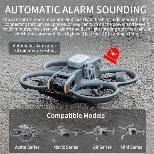 Anti-Lost Drone Alarm Buzzer 120dB GPS Tracker LED Light for Mini 4 Pro Avata 2