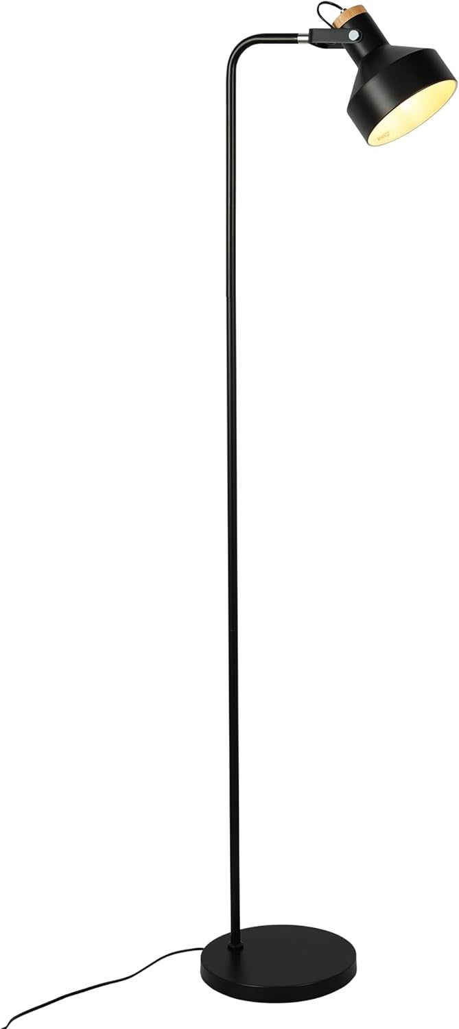 Minimalist Adjustable Floor Lamp E27 Rotatable Shade Modern Reading Light