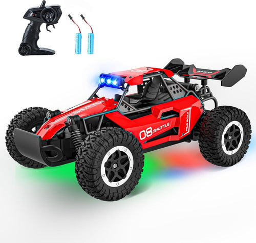 High-Speed RC Car for Kids 3 4 5 6 7+, 20KM/H 2.4GHz Monster Truck w/ LED Lights