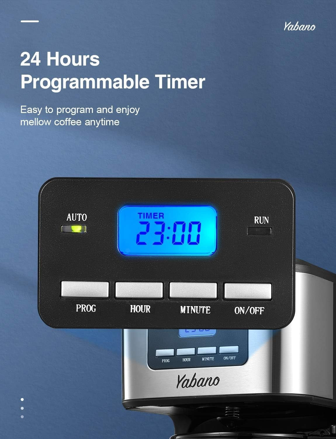 Programmable Drip Coffee Maker 1.5L Timer Anti-Drip Fast Brew 900W Machine