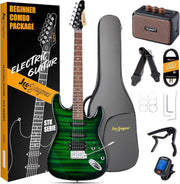 Full Size Electric Guitar Starter Kit 39" w Amp Tuner Bag