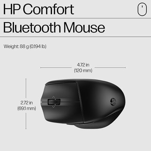 Bluetooth Comfort Mouse Multi-Device Silent Clicks 6 Buttons 4000 DPI Ergonomic