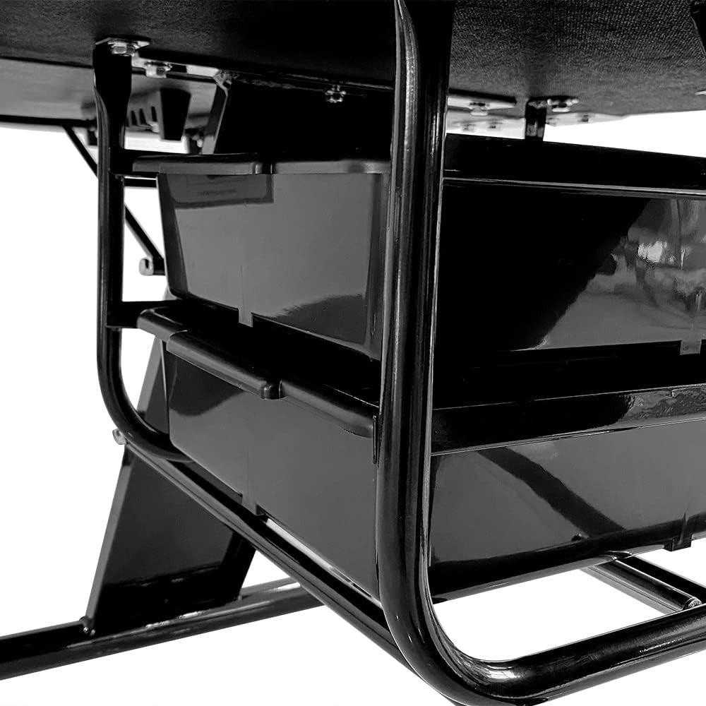 Reclining Massage Bed 3-Section Adjustable Beauty Salon Tattoo Spa Couch Black