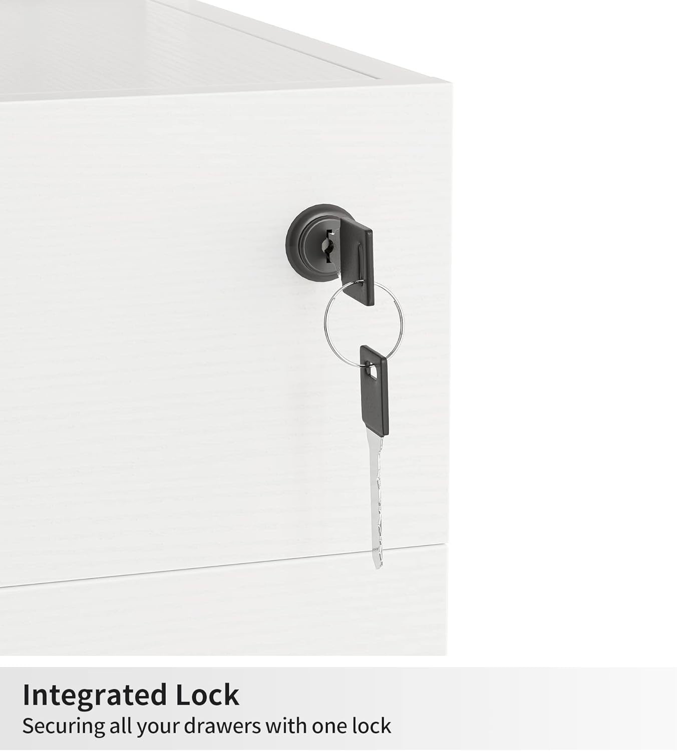 Locking Rolling File Cabinet 2 Drawer Under Desk A4 Legal Storage