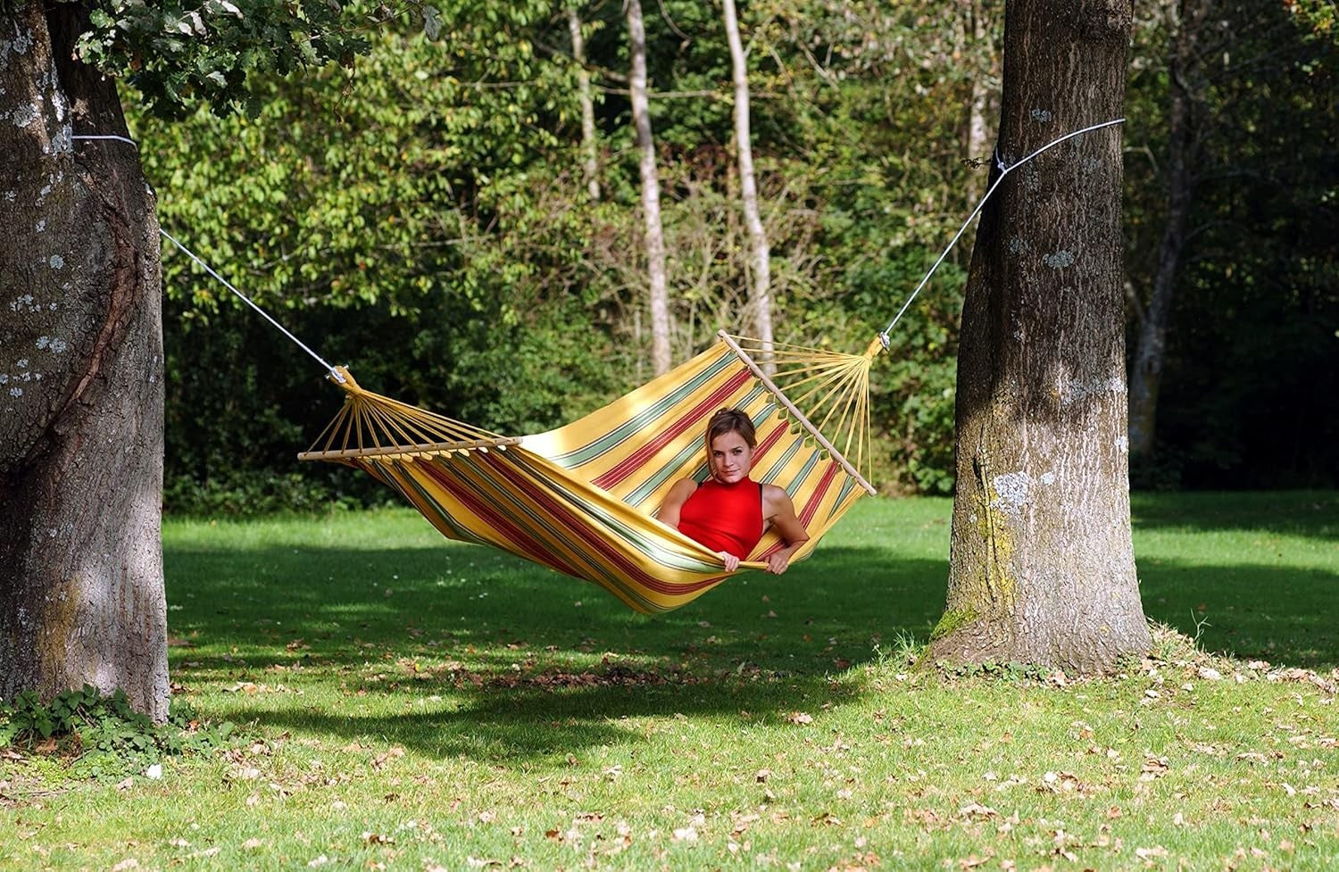 Vanilla Weatherproof Spreader Bar Hammock – 1 Person, Eco-Friendly & Durable