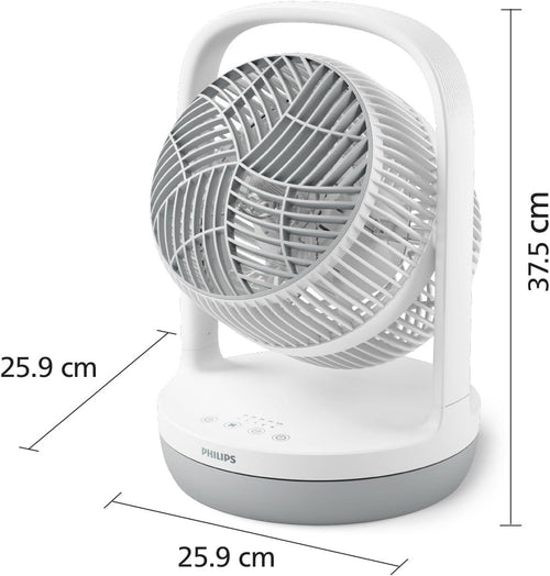 Silent Table Fan – 3 Speed 180° Adjustable Air Circulator Ultra Quiet Cooling