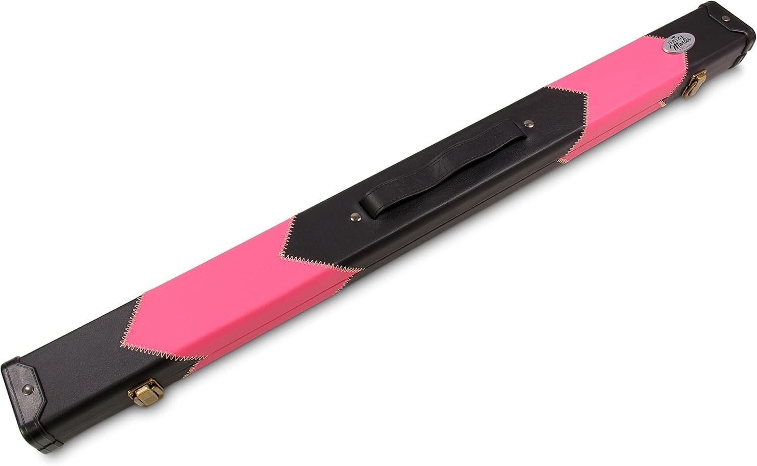 Pink Hard Cue Case for Snooker Pool 2 Piece Centre Joint Deluxe