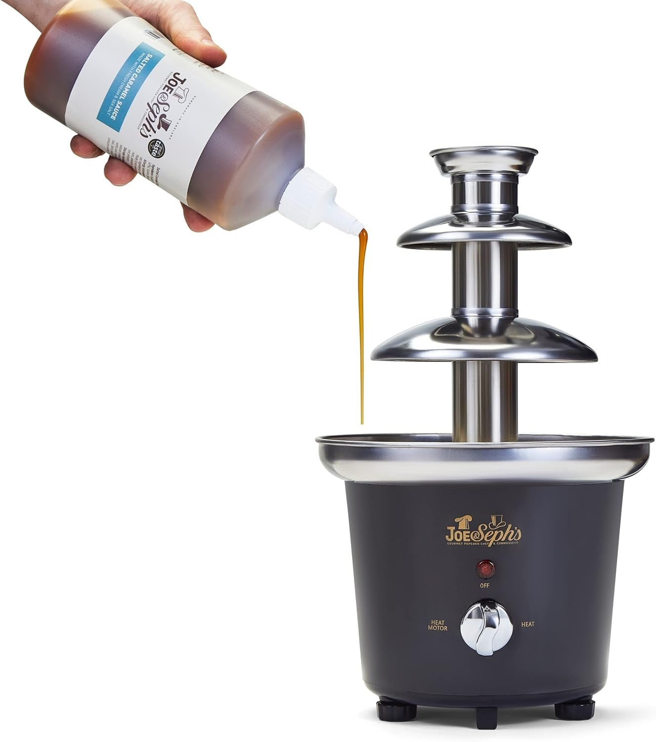 Chocolate Caramel Fountain Machine 1L Stainless Steel Dessert Maker