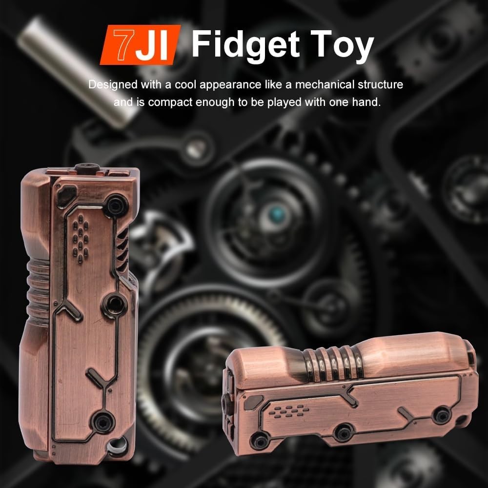 Metal Magnetic Fidget Slider Stress Relief ADHD Pocket EDC Toy