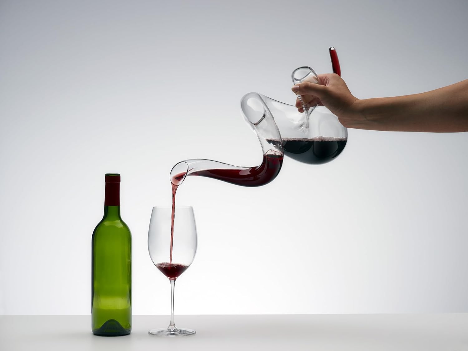 Luxury 1960ml Crystal Wine Decanter Boa Design Handmade Mouth-Blown Art Piece