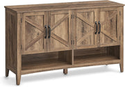 Honey Brown Shoe Cabinet 120x35x70.5cm Adjustable Shelf 12-18 Pair Storage