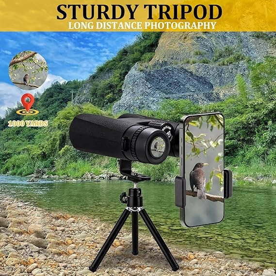 High Power 12x42 Binoculars HD Optics Wide View Clear Low Light Vision