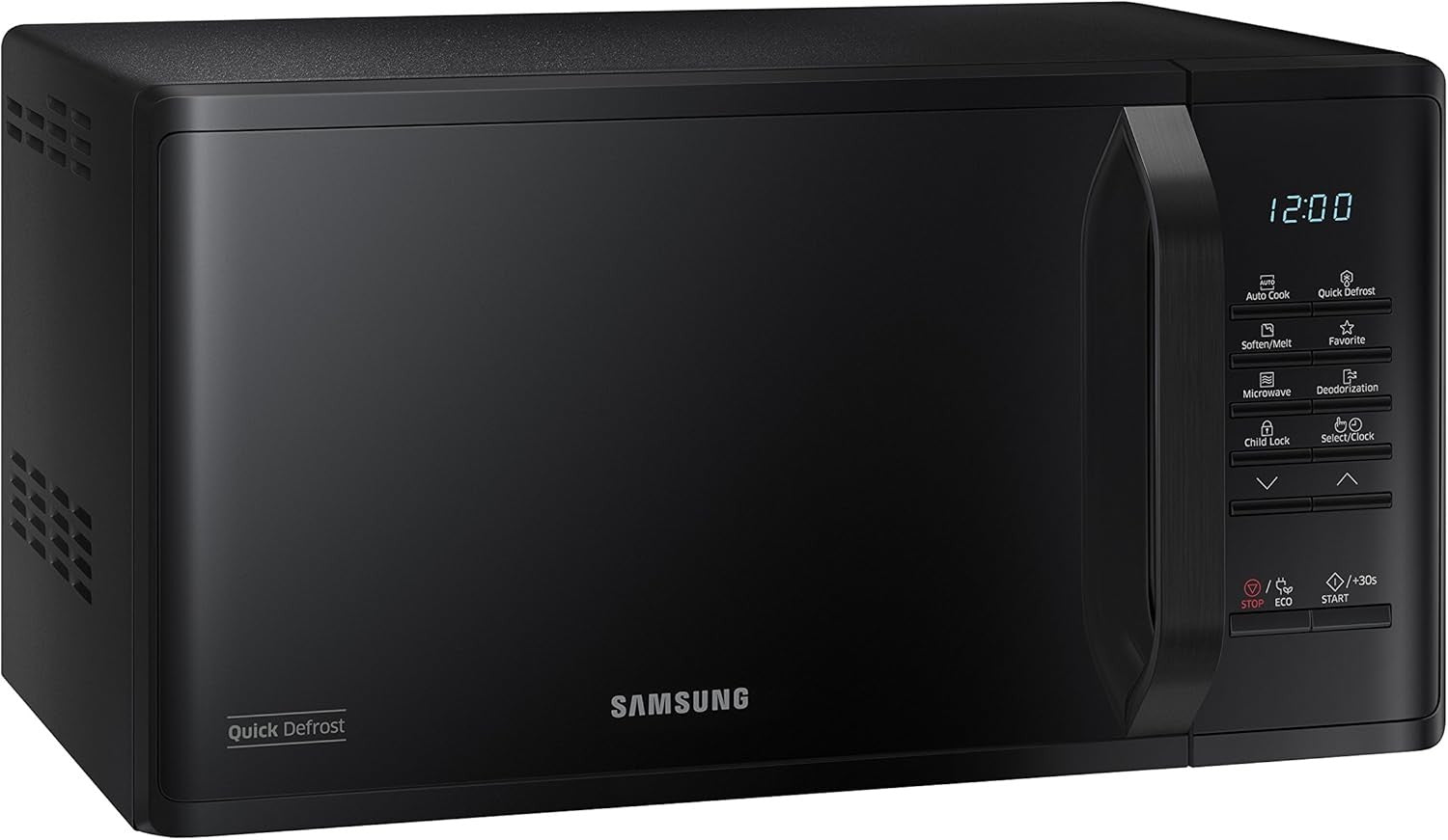 23L 800W Solo Microwave Black Quick Defrost Easy Clean