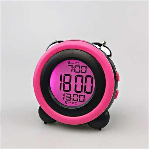 Extra Loud Digital Alarm Clock Dual Bell Time Date Heavy Sleepers LED