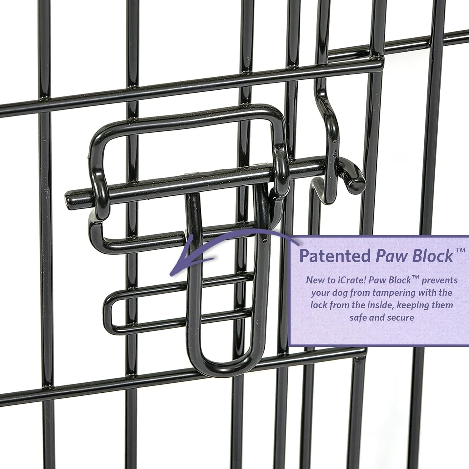 Portable Single Door Dog Crate 77cm with Divider, Leak-Proof Pan & Secure Lock