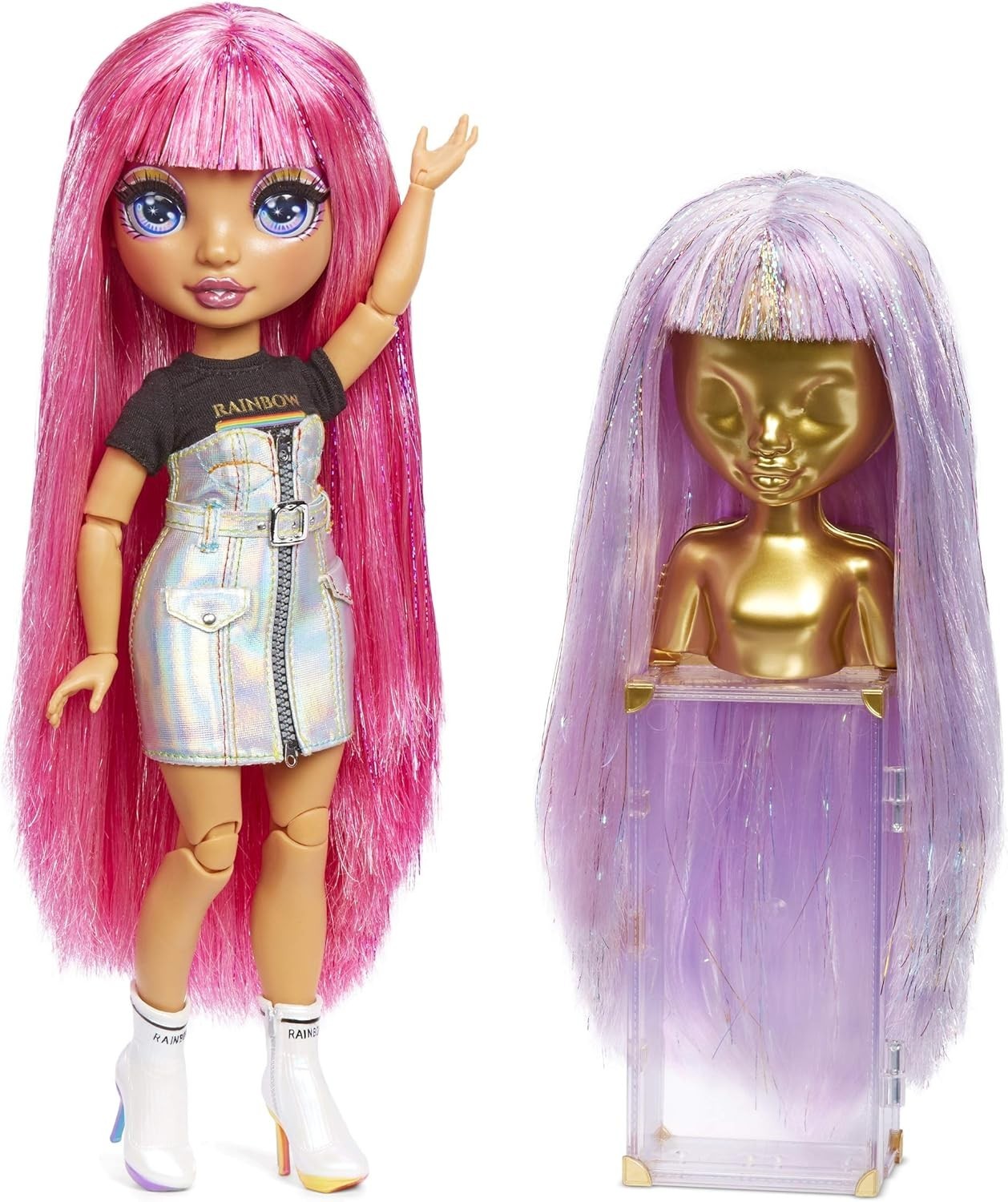 Fashion Studio Doll Set 300+ Looks Wigs Clothes Rack Accessories