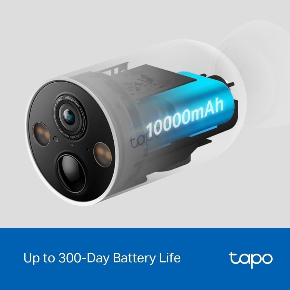 2K QHD Wireless Security Camera Outdoor 300 Day Battery AI Detection
