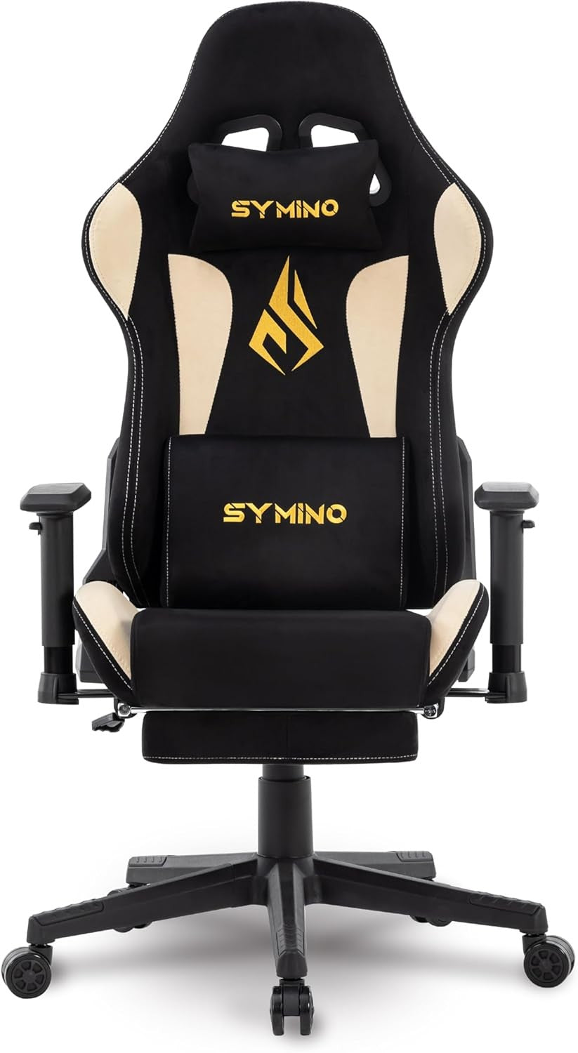 Ergonomic Gaming Chair with Footrest & Headrest – Adjustable PC Seat