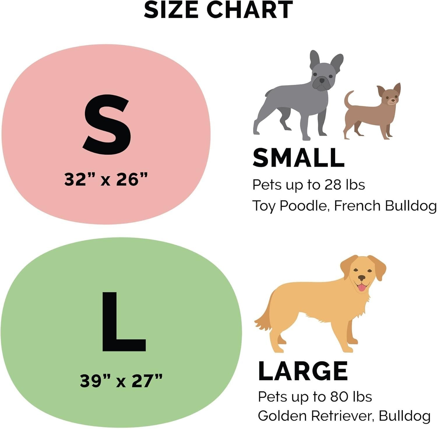 Large Travel Dog Bed 39x27in Washable Camping Mat
