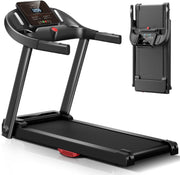 Folding Home Treadmill 3HP Quiet Brushless Heart Rate Monitor 14KM/H