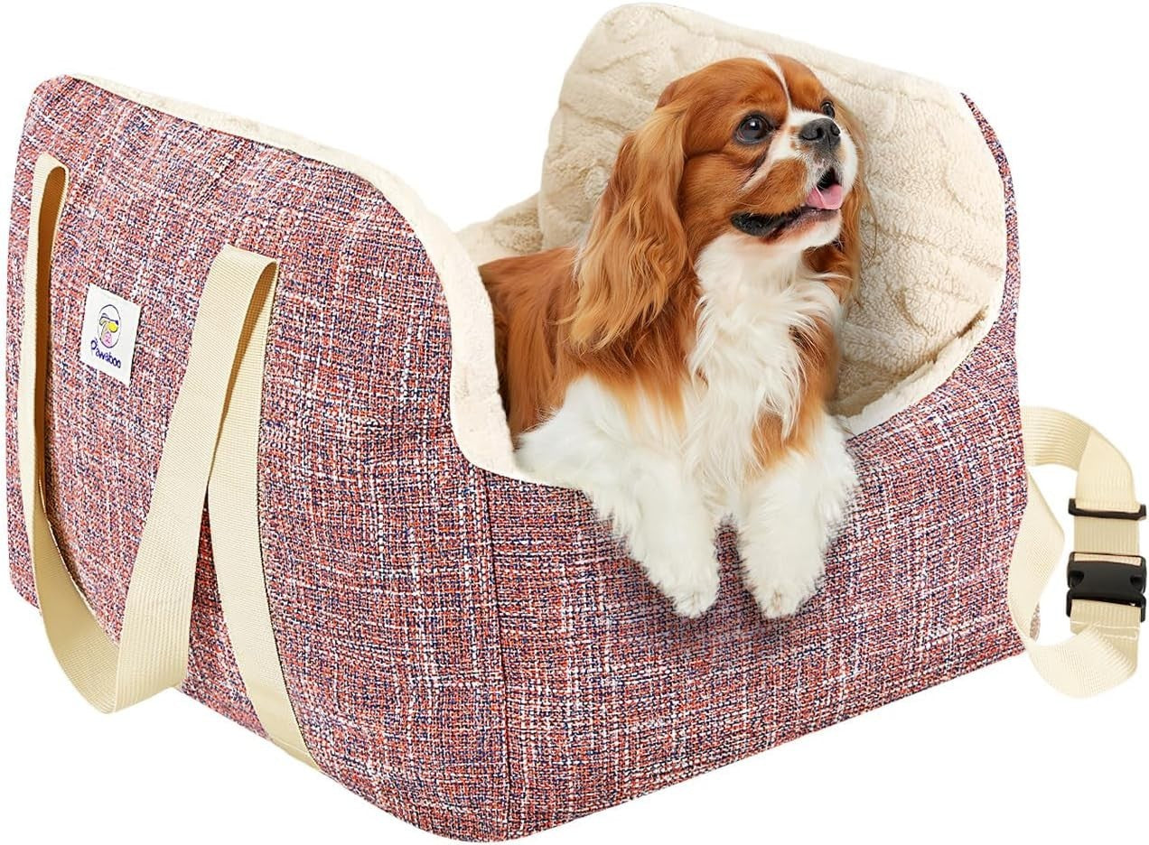 Dog Booster Car Seat Pet Travel Bed Safety Leash Washable 25lb