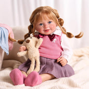 20” Reborn Baby Doll Soft Cloth Body Girl Clothes Accessories