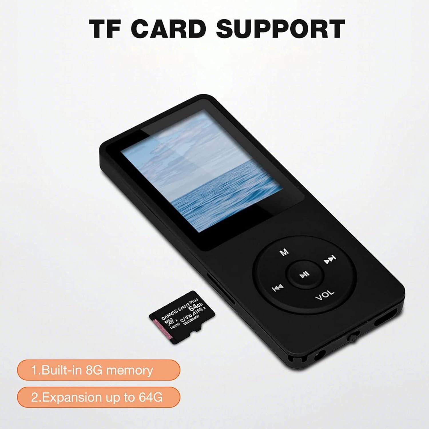 8GB MP3 MP4 Music Player Portable HiFi with FM Radio & Voice Record
