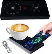 Black USB Coffee Mug Warmer 2in1 Smart Desk Heater