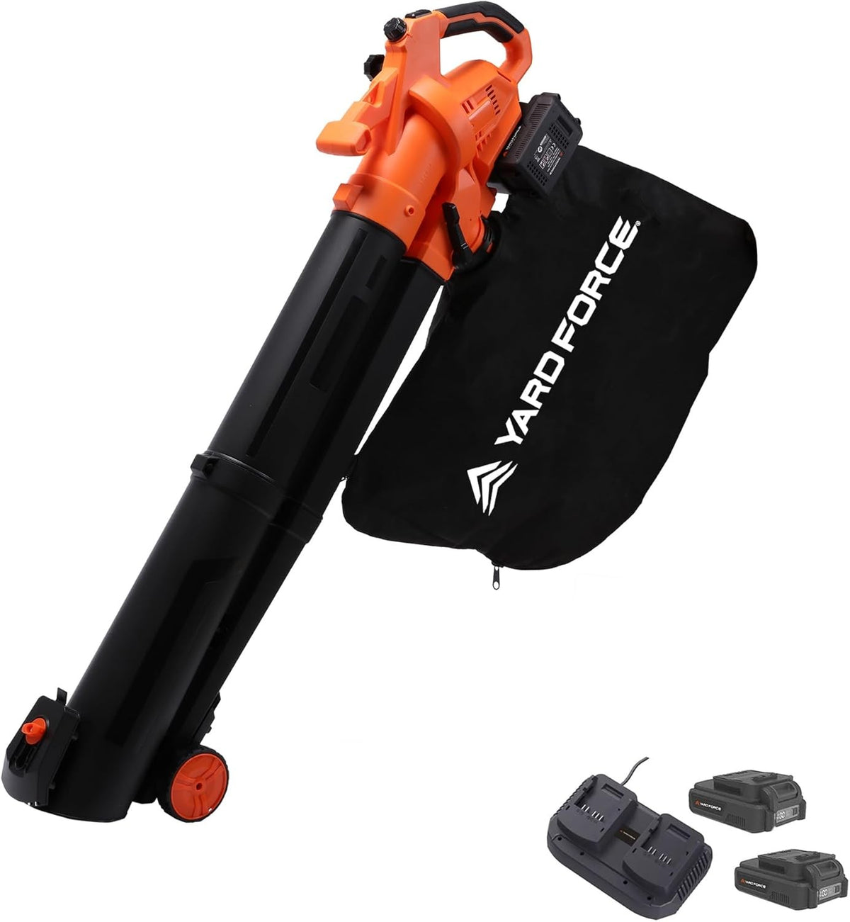 40V Cordless Leaf Blower Vacuum Mulcher 3in1 45L Bag Battery Included