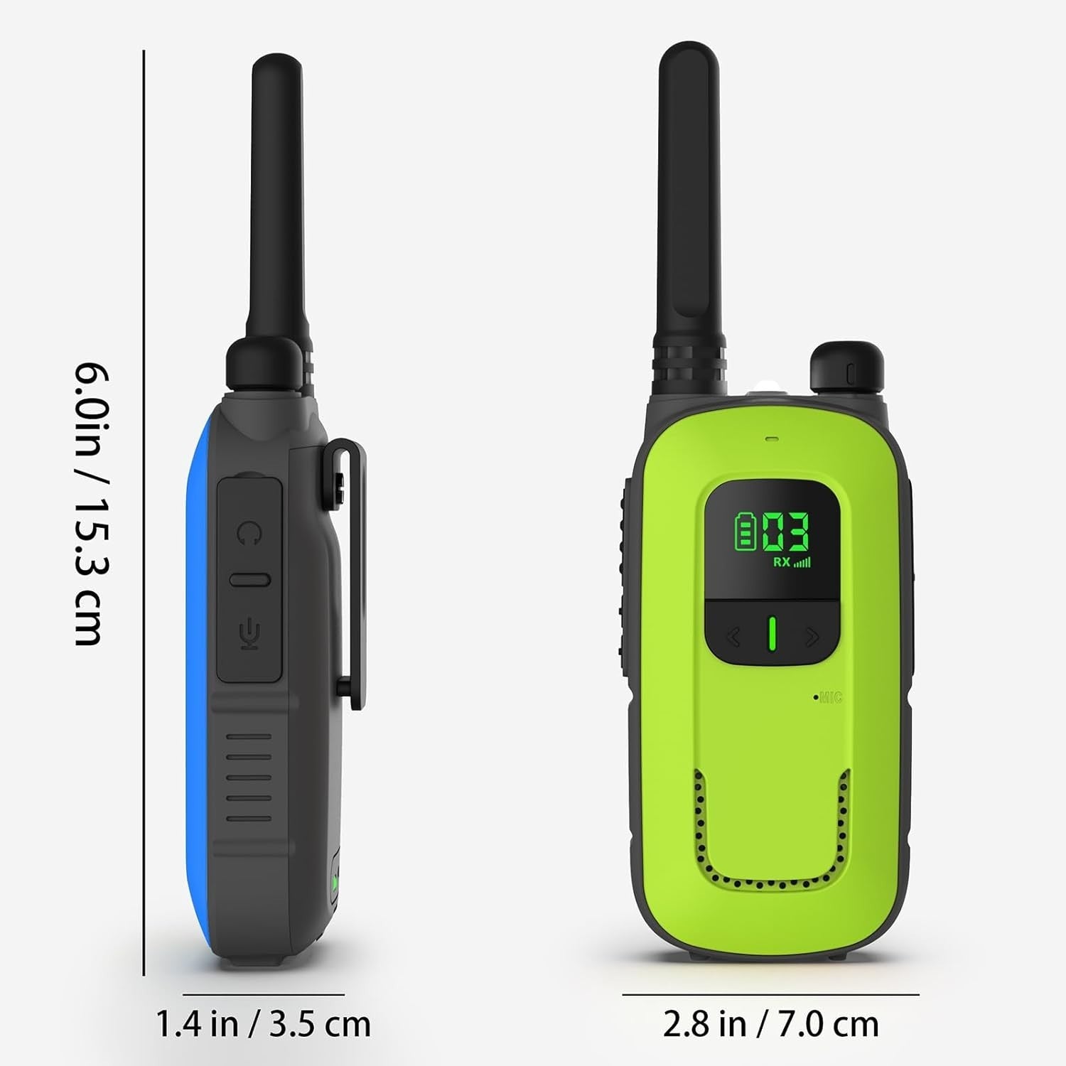 Rechargeable Walkie Talkies Kids Adults PMR446 Long Range VOX 2 Pack