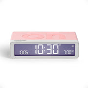 Flip Digital Alarm Clock Reversible On Off Touch Snooze Rechargeable