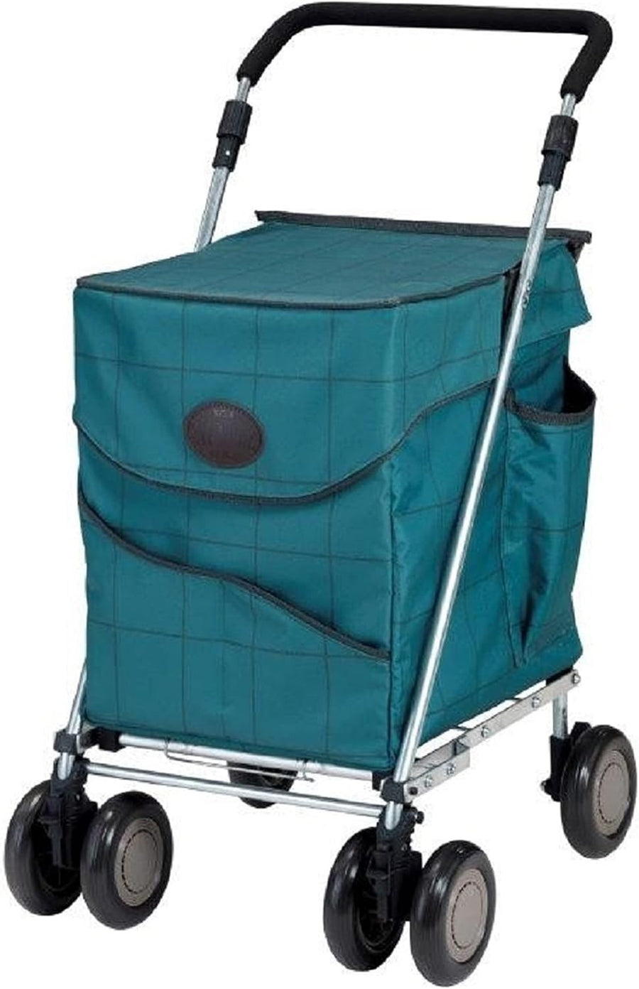 Luxury 4 Wheel Shopping Trolley Walking Aid Foldable Push Cart