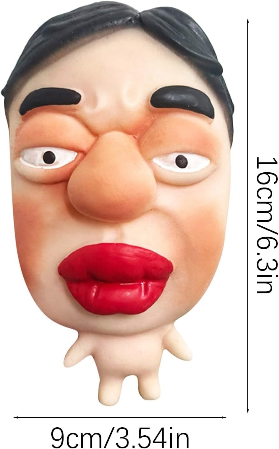 4 Pack Ugly Face Squishy Toys Funny Silicone Stress Relief Fidgets