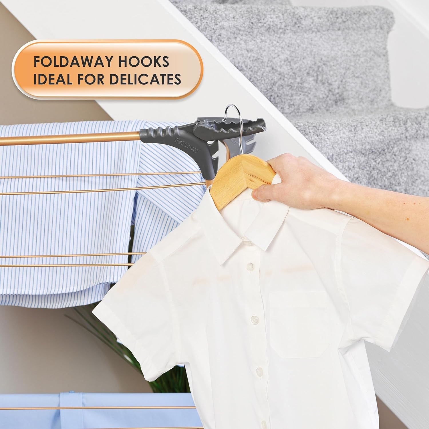 3 Tier Clothes Airer Folding Laundry Drying Rack Compact Indoor Stand
