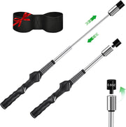 Retractable Golf Swing Trainer Grip Tempo Stick with Weight Feedback Aid