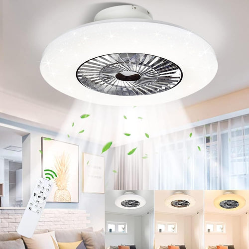 PADMA 60CM Ceiling Fan with LED Light, Dimmable, Reversible, Remote