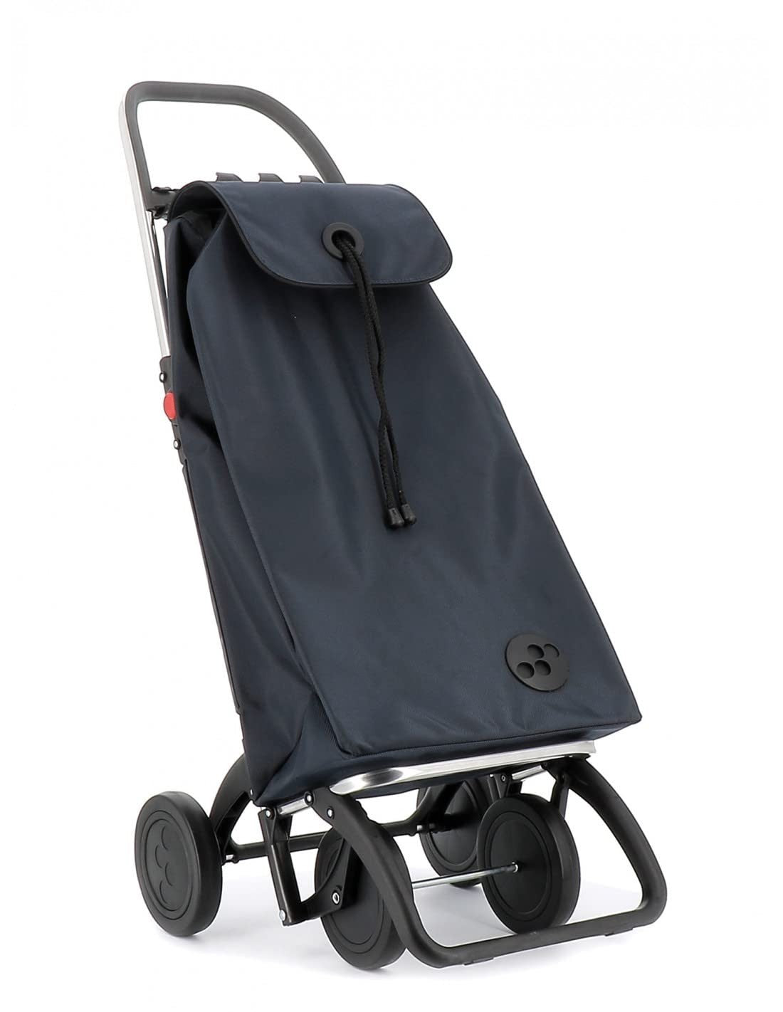 Foldable 4-Wheel Shopping Trolley – Lightweight Aluminium, Grey