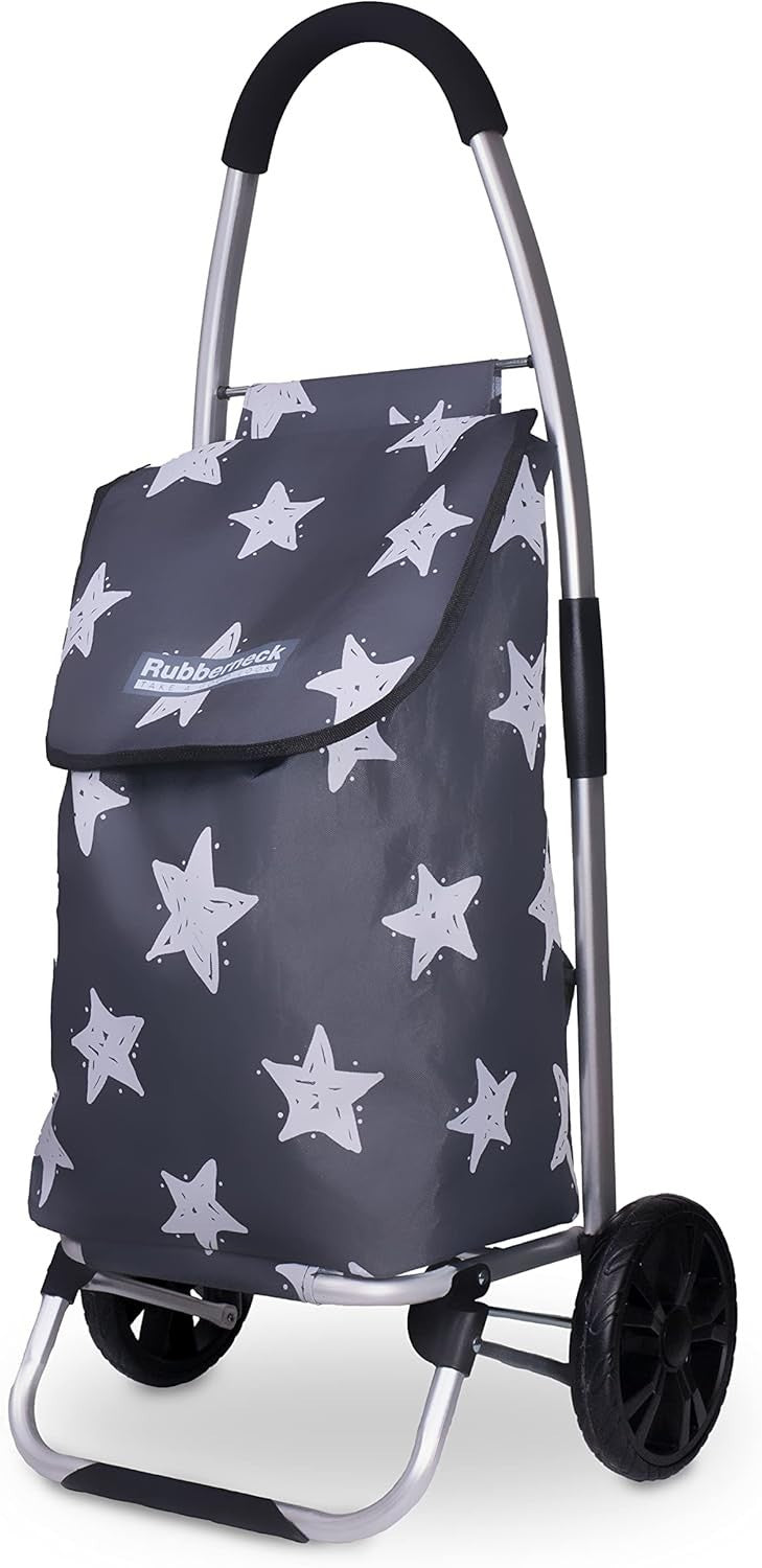 Foldable 35L Shopping Trolley Lightweight Aluminium Cart Grey