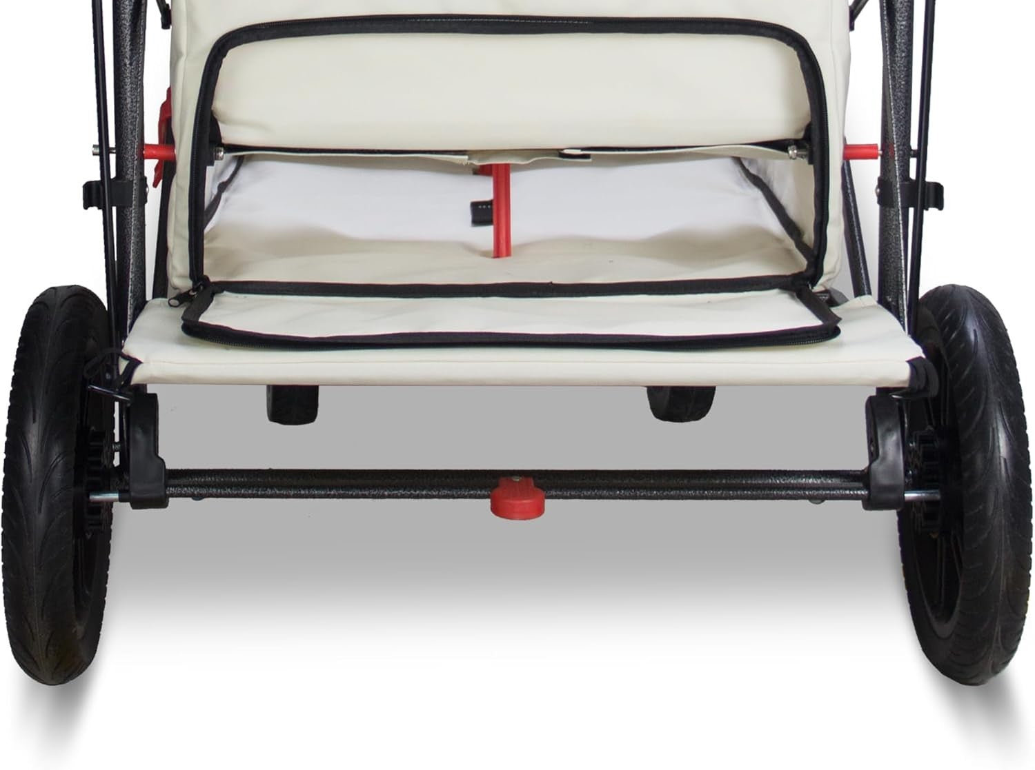 Folding Garden Wagon Cart Heavy Duty Outdoor Pull Along Trolley Canopy