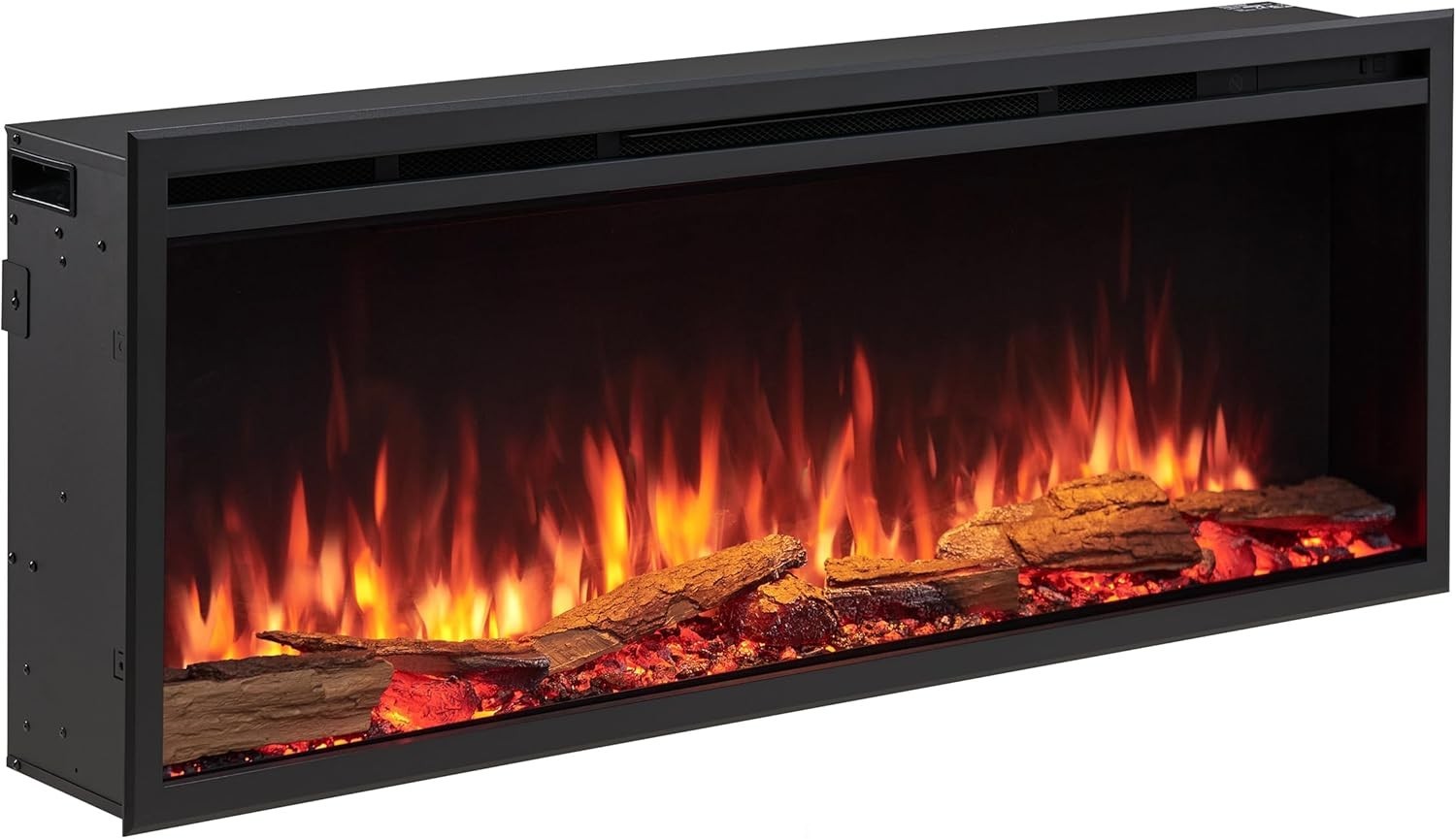 50” Smart Inset Electric Fireplace Alexa Google Voice Control Deep Flame Bed