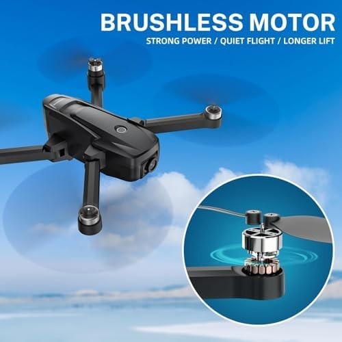 4K HD Drone w/ Brushless Motor Optical Flow Altitude Hold 30Min Flight
