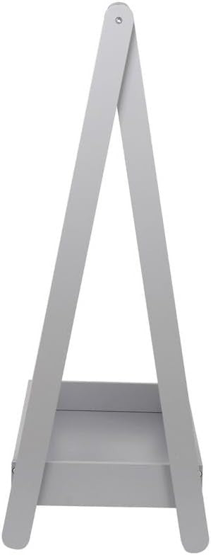 Kids Wooden Dress Up Clothes Rail with Shelf – Grey