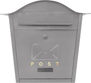 Wall Mounted Lockable Post Box Waterproof Aluminium Mailbox Secure Stylish